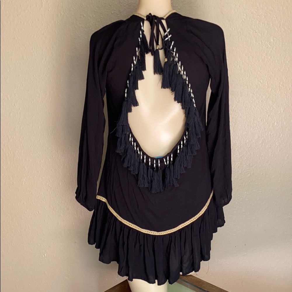 Skemo Mid sleeve tassel cover-up - Picture 1 of 7